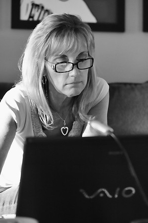 Shawn on computer