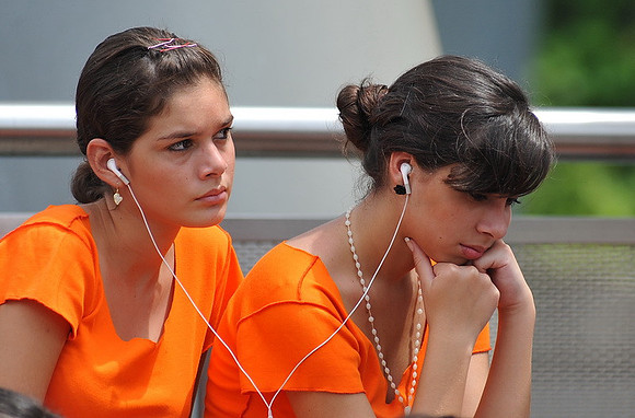 What you listening to girlfriend?