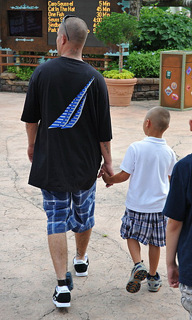 "Don't worry.  My probation officer knows where I am.  That is why I am wearing an ankle bracelet"